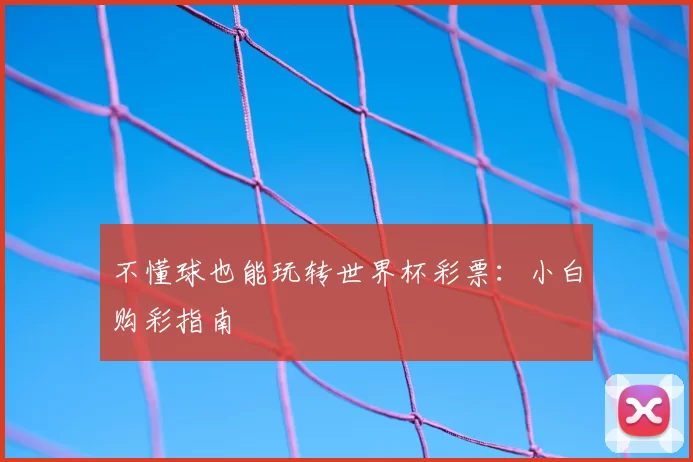 不懂球也能玩转世界杯彩票:小白购彩指南